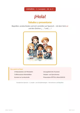 Cover: ¡Hola! Begrüßen und vorstellen