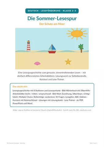 Cover: Lesespur Sommer