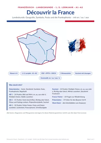 Cover: Découvrir la France