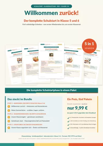 Cover: Schulstart Klasse 5/6