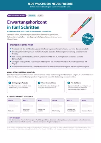 Cover: Erwartungshorizont schreiben