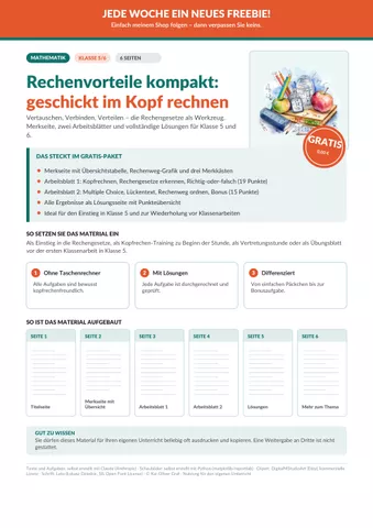 Cover: Rechenvorteile kompakt: geschickt rechnen