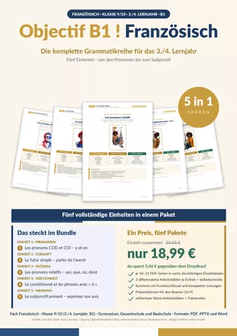 Cover: Französisch B1 Grammatik