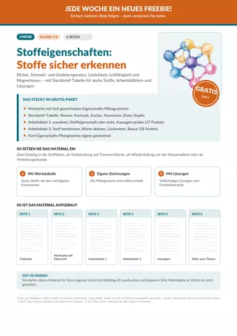 Cover: Stoffeigenschaften
