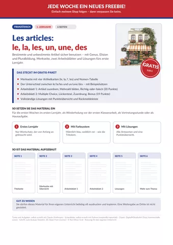 Cover: Les articles