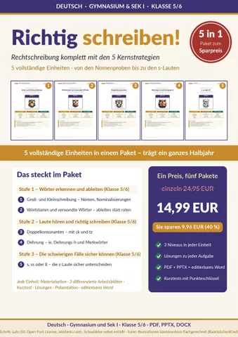 Cover: Rechtschreibung Klasse 5/6