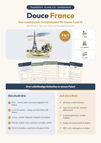 Cover: Französisch Landeskunde Klasse 9/10