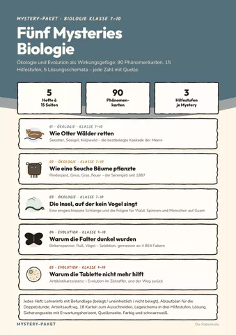 Cover: Fünf Mysteries Biologie