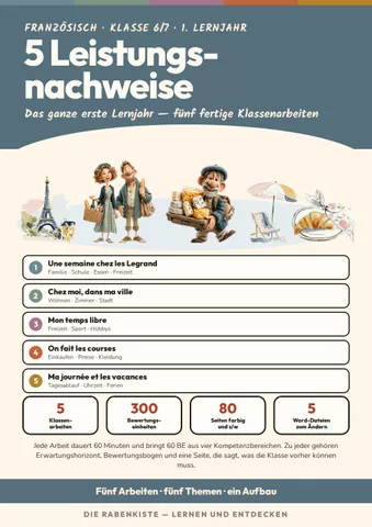 Cover: Klassenarbeiten Französisch 1. Lernjahr