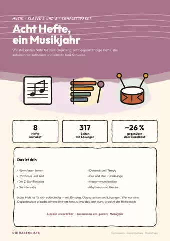 Cover: Musiktheorie Klasse 5/6