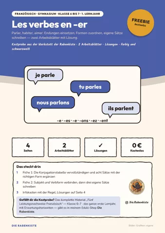 Cover: Les verbes en -er