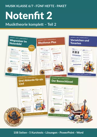 Cover: Musiktheorie Klasse 6/7