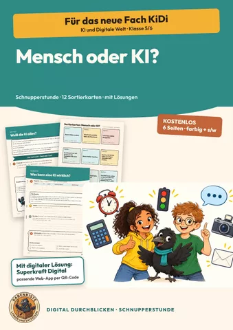Cover: Was ist KI Informatik Klasse 5 6
