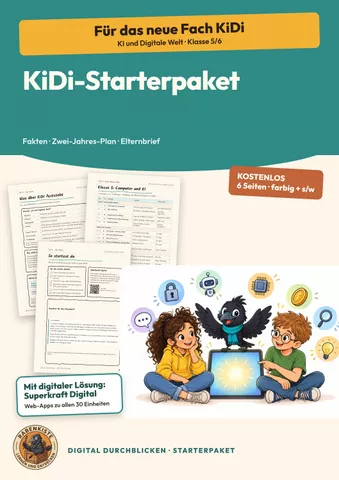 Cover: KI und Digitale Welt KiDi Klasse 5 6
