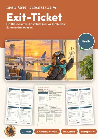 Cover: Exit-Ticket Chemie 7/8 gratis