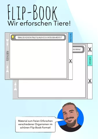 Cover: Wir erforschen Tiere - Flip-Book
